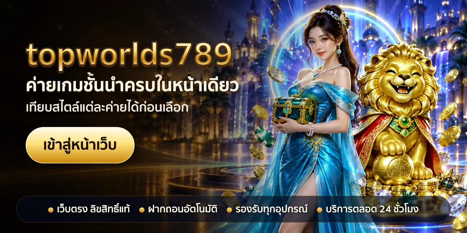 ภาพหัวเรื่องของ topworlds789 ชุดที่ 2 — ค่ายเกมชั้นนำครบในหน้าเดียว